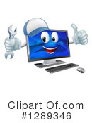 Desktop Computer Clipart #1289346 by AtStockIllustration