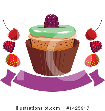 Royalty-Free (RF) Dessert Clipart Illustration by Vector Tradition SM - Stock Sample #1425917