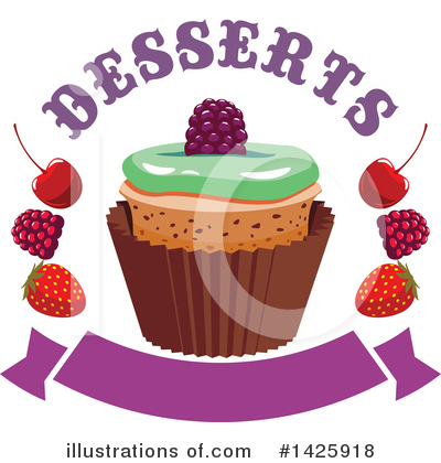 Royalty-Free (RF) Dessert Clipart Illustration by Vector Tradition SM - Stock Sample #1425918