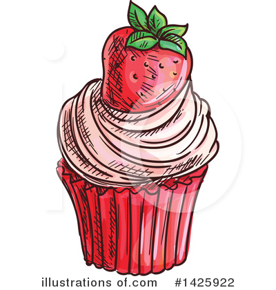 Royalty-Free (RF) Dessert Clipart Illustration by Vector Tradition SM - Stock Sample #1425922