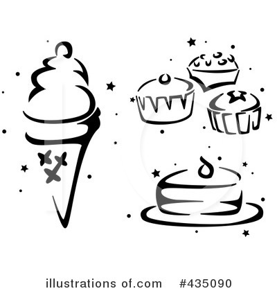 Royalty-Free (RF) Desserts Clipart Illustration by BNP Design Studio - Stock Sample #435090