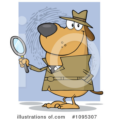 Investigating Clipart #1095307 by Hit Toon