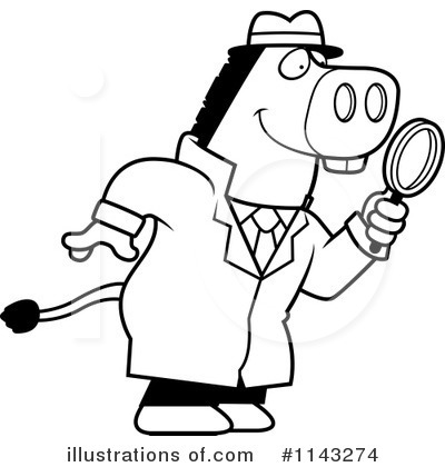 Royalty-Free (RF) Detective Clipart Illustration by Cory Thoman - Stock Sample #1143274