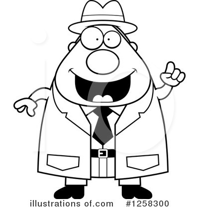 Royalty-Free (RF) Detective Clipart Illustration by Cory Thoman - Stock Sample #1258300