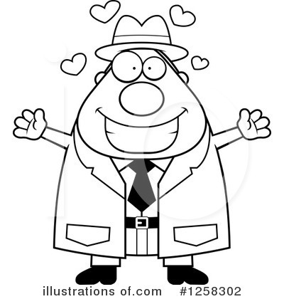 Royalty-Free (RF) Detective Clipart Illustration by Cory Thoman - Stock Sample #1258302