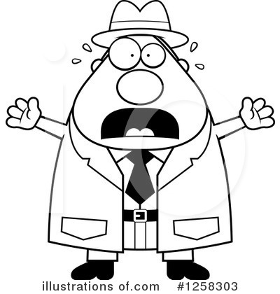 Royalty-Free (RF) Detective Clipart Illustration by Cory Thoman - Stock Sample #1258303