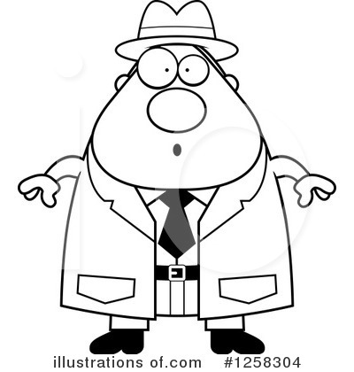 Royalty-Free (RF) Detective Clipart Illustration by Cory Thoman - Stock Sample #1258304