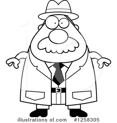 Royalty-Free (RF) Detective Clipart Illustration by Cory Thoman - Stock Sample #1258305