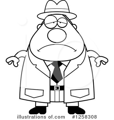 Royalty-Free (RF) Detective Clipart Illustration by Cory Thoman - Stock Sample #1258308