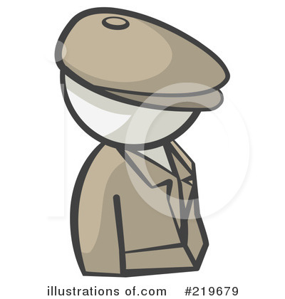 Royalty-Free (RF) Detective Clipart Illustration by Leo Blanchette - Stock Sample #219679