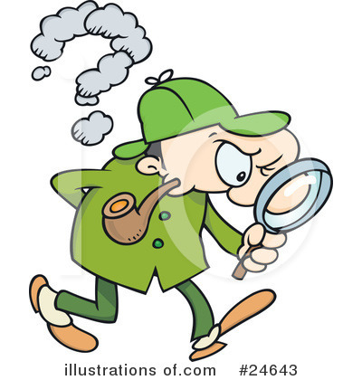 Royalty-Free (RF) Detective Clipart Illustration by gnurf - Stock Sample #24643