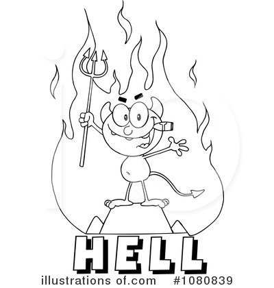 Royalty-Free (RF) Devil Clipart Illustration by Hit Toon - Stock Sample #1080839