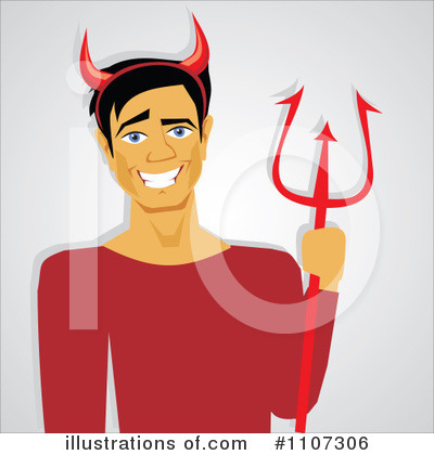 Royalty-Free (RF) Devil Clipart Illustration by Amanda Kate - Stock Sample #1107306
