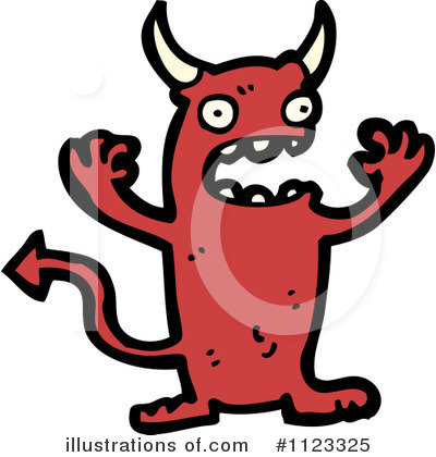 Royalty-Free (RF) Devil Clipart Illustration by lineartestpilot - Stock Sample #1123325