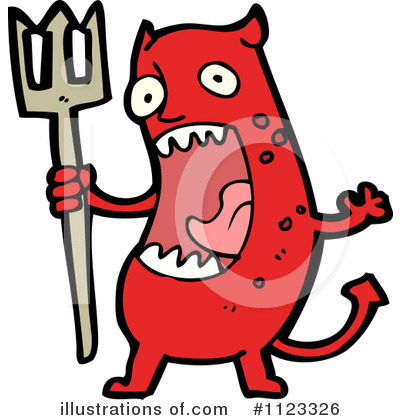 Royalty-Free (RF) Devil Clipart Illustration by lineartestpilot - Stock Sample #1123326