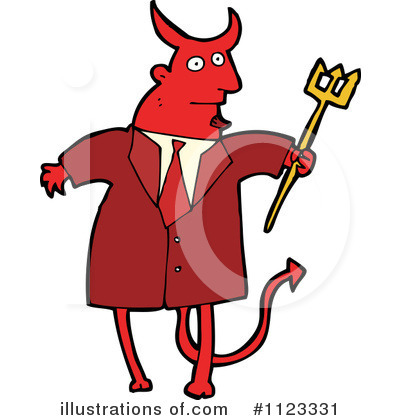 Royalty-Free (RF) Devil Clipart Illustration by lineartestpilot - Stock Sample #1123331