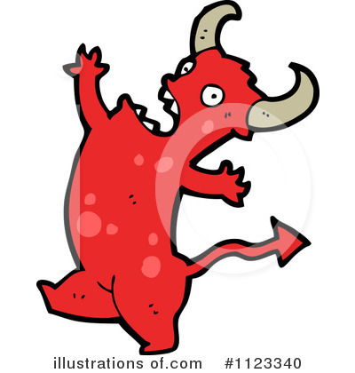 Royalty-Free (RF) Devil Clipart Illustration by lineartestpilot - Stock Sample #1123340