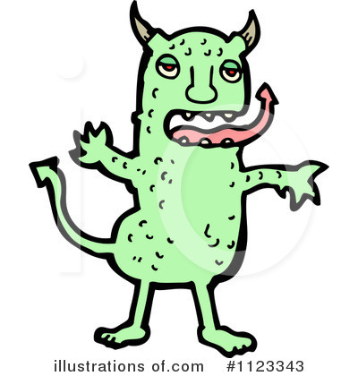 Royalty-Free (RF) Devil Clipart Illustration by lineartestpilot - Stock Sample #1123343
