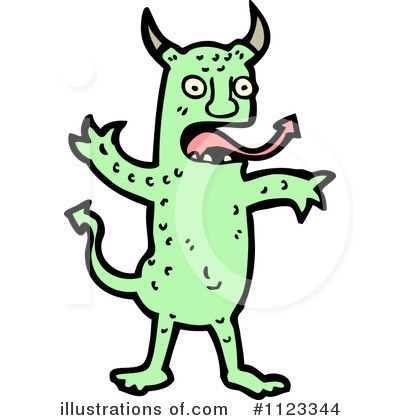 Royalty-Free (RF) Devil Clipart Illustration by lineartestpilot - Stock Sample #1123344