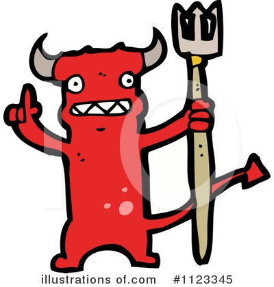 Royalty-Free (RF) Devil Clipart Illustration by lineartestpilot - Stock Sample #1123345