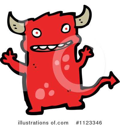 Royalty-Free (RF) Devil Clipart Illustration by lineartestpilot - Stock Sample #1123346