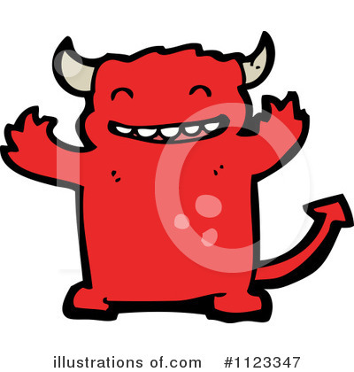Royalty-Free (RF) Devil Clipart Illustration by lineartestpilot - Stock Sample #1123347