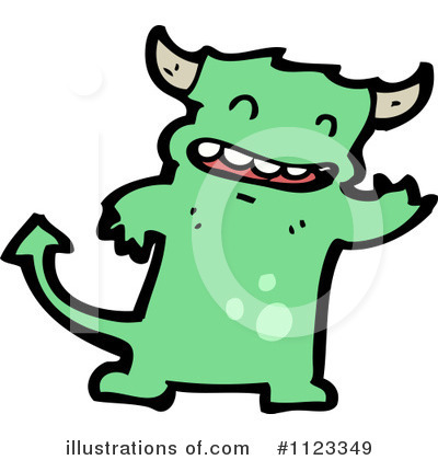 Royalty-Free (RF) Devil Clipart Illustration by lineartestpilot - Stock Sample #1123349