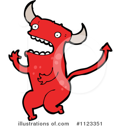 Royalty-Free (RF) Devil Clipart Illustration by lineartestpilot - Stock Sample #1123351