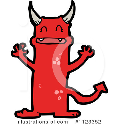 Royalty-Free (RF) Devil Clipart Illustration by lineartestpilot - Stock Sample #1123352