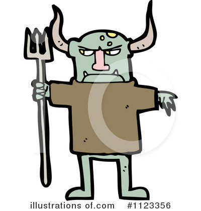 Royalty-Free (RF) Devil Clipart Illustration by lineartestpilot - Stock Sample #1123356