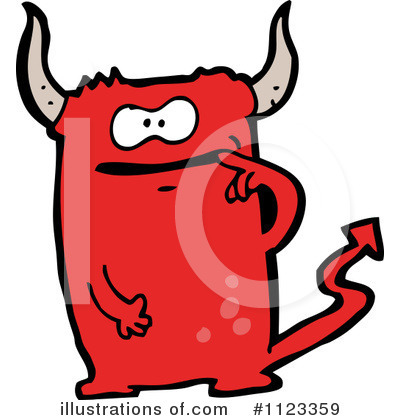 Royalty-Free (RF) Devil Clipart Illustration by lineartestpilot - Stock Sample #1123359