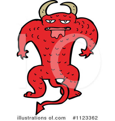 Royalty-Free (RF) Devil Clipart Illustration by lineartestpilot - Stock Sample #1123362