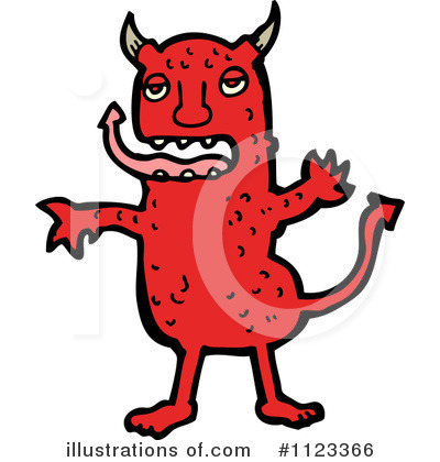 Royalty-Free (RF) Devil Clipart Illustration by lineartestpilot - Stock Sample #1123366