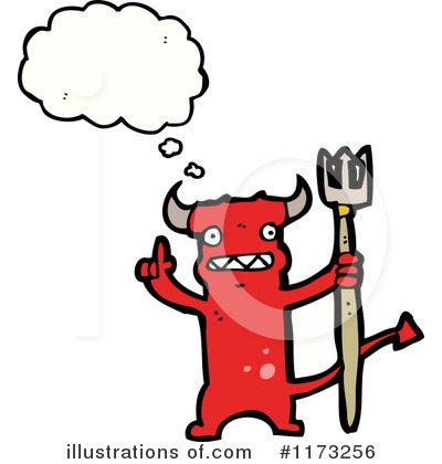 Royalty-Free (RF) Devil Clipart Illustration by lineartestpilot - Stock Sample #1173256