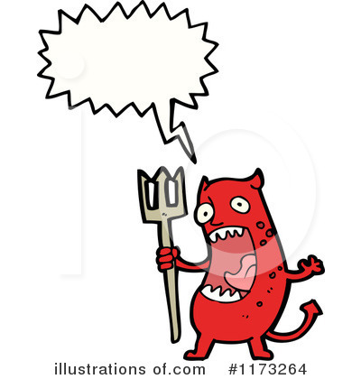 Royalty-Free (RF) Devil Clipart Illustration by lineartestpilot - Stock Sample #1173264