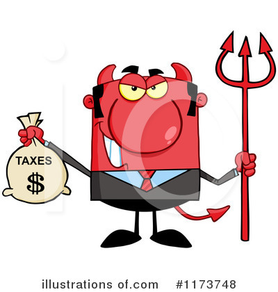 Royalty-Free (RF) Devil Clipart Illustration by Hit Toon - Stock Sample #1173748