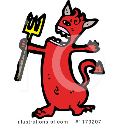Royalty-Free (RF) Devil Clipart Illustration by lineartestpilot - Stock Sample #1179207