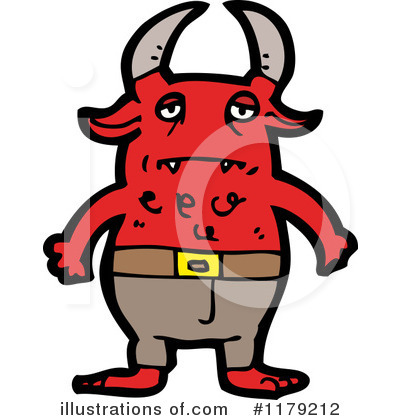 Royalty-Free (RF) Devil Clipart Illustration by lineartestpilot - Stock Sample #1179212