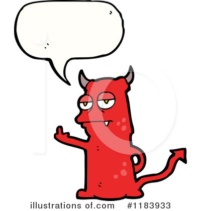 Royalty-Free (RF) Devil Clipart Illustration by lineartestpilot - Stock Sample #1183933