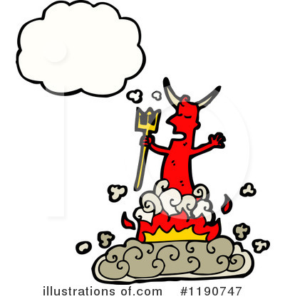 Royalty-Free (RF) Devil Clipart Illustration by lineartestpilot - Stock Sample #1190747
