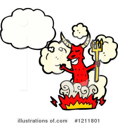 Royalty-Free (RF) Devil Clipart Illustration by lineartestpilot - Stock Sample #1211801