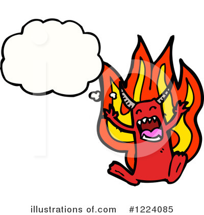Royalty-Free (RF) Devil Clipart Illustration by lineartestpilot - Stock Sample #1224085