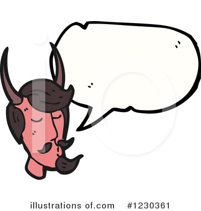 Royalty-Free (RF) Devil Clipart Illustration by lineartestpilot - Stock Sample #1230361