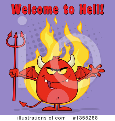 Royalty-Free (RF) Devil Clipart Illustration by Hit Toon - Stock Sample #1355288