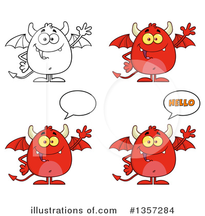 Royalty-Free (RF) Devil Clipart Illustration by Hit Toon - Stock Sample #1357284
