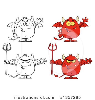 Royalty-Free (RF) Devil Clipart Illustration by Hit Toon - Stock Sample #1357285