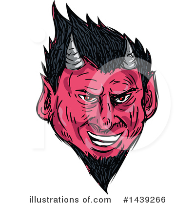 Royalty-Free (RF) Devil Clipart Illustration by patrimonio - Stock Sample #1439266