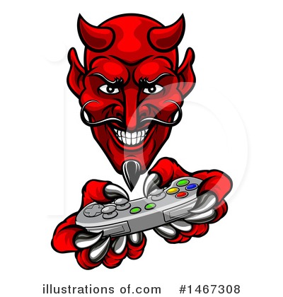Royalty-Free (RF) Devil Clipart Illustration by AtStockIllustration - Stock Sample #1467308