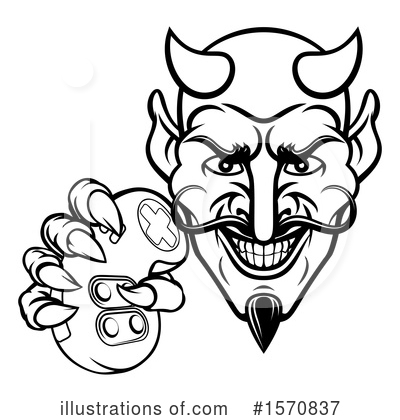 Royalty-Free (RF) Devil Clipart Illustration by AtStockIllustration - Stock Sample #1570837
