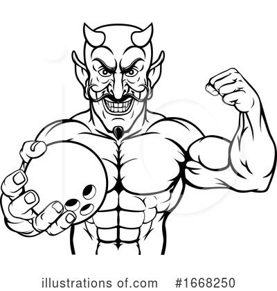 Royalty-Free (RF) Devil Clipart Illustration by AtStockIllustration - Stock Sample #1668250
